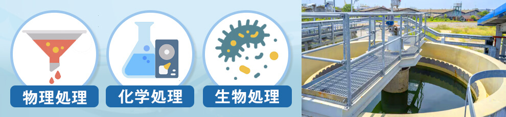 工場排水を基準以下にする処理方法