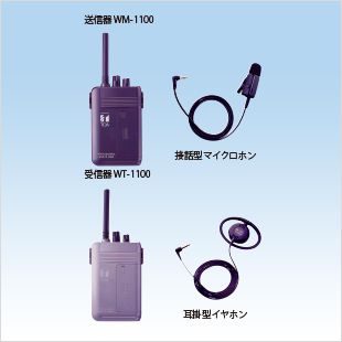 ワイヤレスガイド WT-1100（受信機）