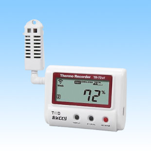 温湿度記録計（校正証明書付） TR-72wf