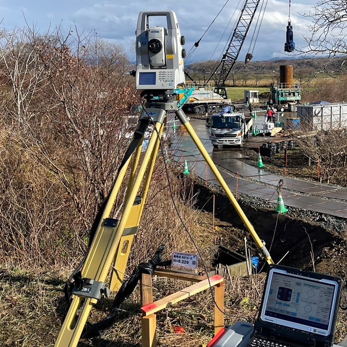 Pile Driving Management System&nbsp;Pile Watch&nbsp;(Non-Prism Version)
