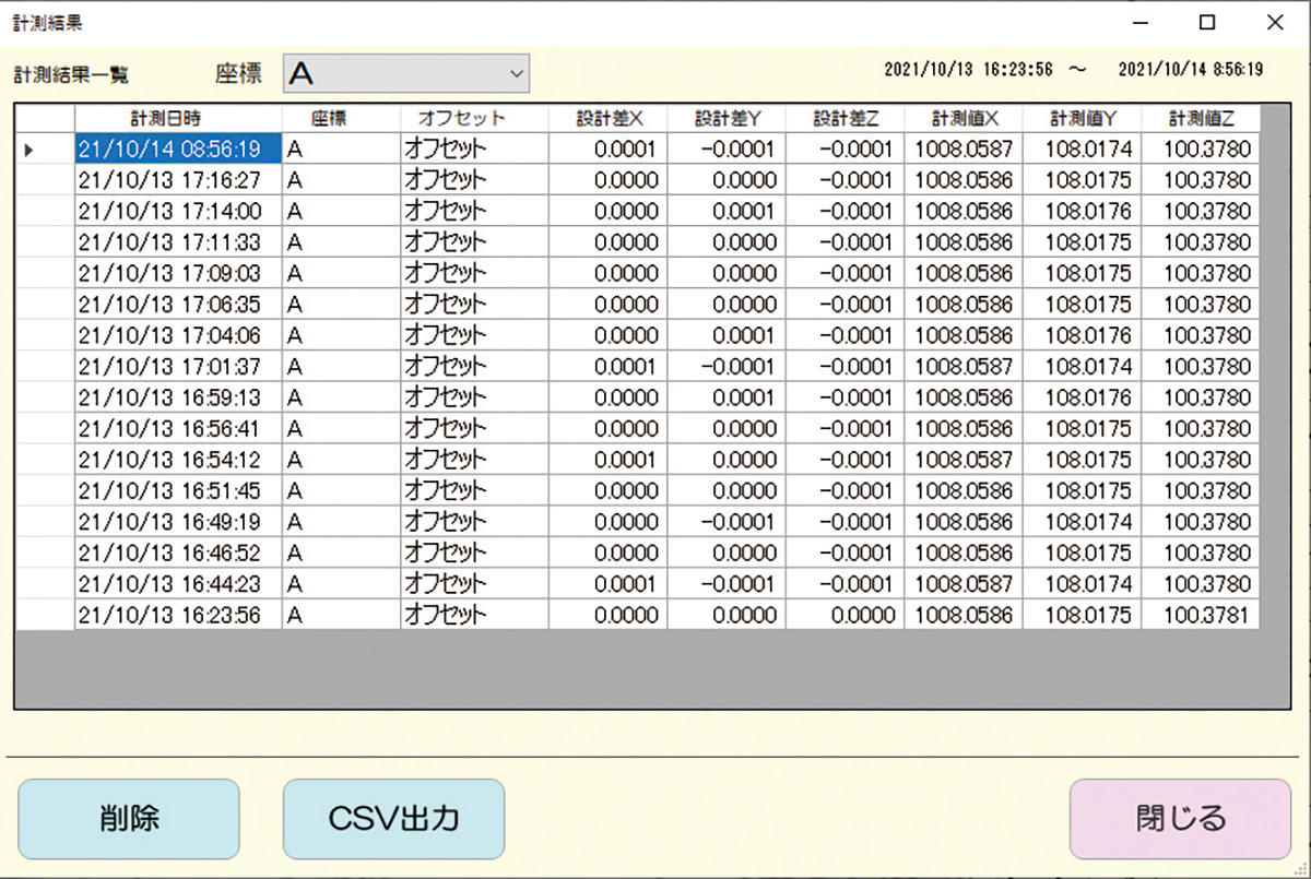 Export Measurement Data in CSV Format